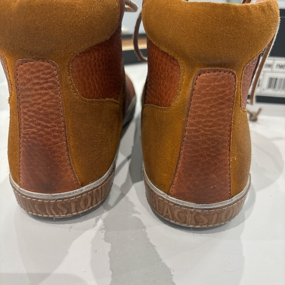 BLACKSTONE men’s leather ankle  boots NIB SIZE EU 44 US 10.5-11 - Picture 4 of 8